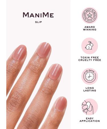 MANIME Gel Nail Wraps (Slip) - Long Lasting At-Home Salon-Quality Manicure | No UV Lamp Required | 18pc Set with Nail File, Prep Pad, Mani Stick - Buy Online on GoSupps.com