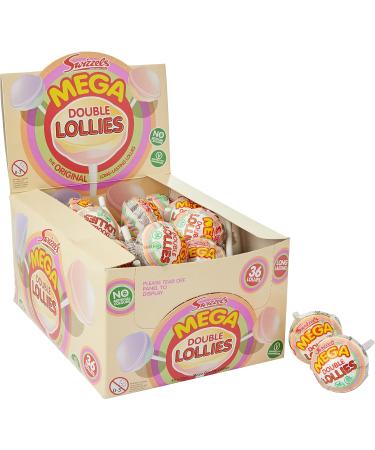 Swizzels Giant Parma Violets 24 Rolls (24 x 40 g) & Mega Double Lollies (36 Pieces) 1 + Mega Double Lollies (36 Pieces) - Buy Online on GoSupps.com