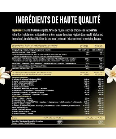 Clean Weight Gainer - 3 kg - Avec Glucides Complexes et Prot ines - Id al pour la Phase de Prise de Masse - Poudre pour la Prise de Masse et de Poids - V g tarien - Saveur Vanilla Vanilla 3 kg - Buy Online on GoSupps.com