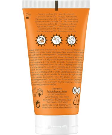 Avene Sun Cream SPF 50+ Fragrance Free 50 ml - Buy Online on GoSupps.com