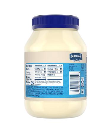 Best Foods Light Mayonnaise - 30 fl oz, Pack of 3 | Creamy Sandwich & Meal Condiment with 100% Cage-Free Eggs - Buy Online on GoSupps.com