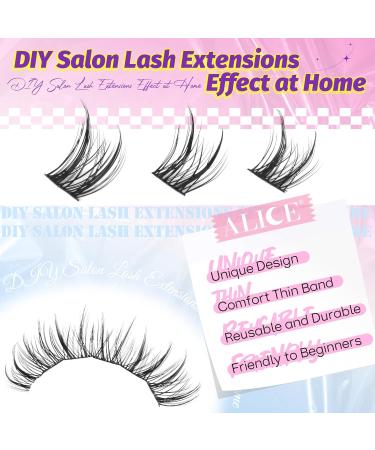 ALICE Natural Lash Clusters DIY Eyelash Extensions 9-11mm Short C Curl Individual Lashes Wispy Anime Lash Extensions Handmade Manga Eyelash Clusters 144 Pcs U22 - Buy Online on GoSupps.com