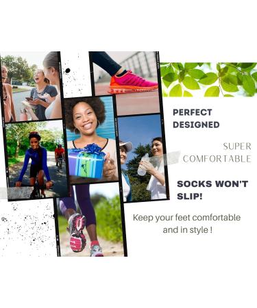 Diabetic Socks for Women Size 6-9 - Premium Cotton Fashion Design - Thin & Comfortable 9-11 in Baby Blue, Pink, Yellow, Orange, Salmon, and Gray - Buy Online on GoSupps.com