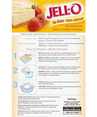 Jell-O No Bake Cheesecake Dessert 314g (Pack of 6) - Buy Online on GoSupps.com
