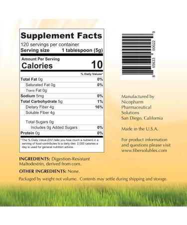 Fibersolubles: Fast-Dissolving Soluble Fiber Supplement - Buy Online on GoSupps.com