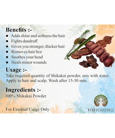 Shikakai Powder 100g | Natural Vegan Hair Cleanser & Conditioner | Acacia Concinna Fruit Pods | Non-GMO Natural Nourishment - Buy Online on GoSupps.com