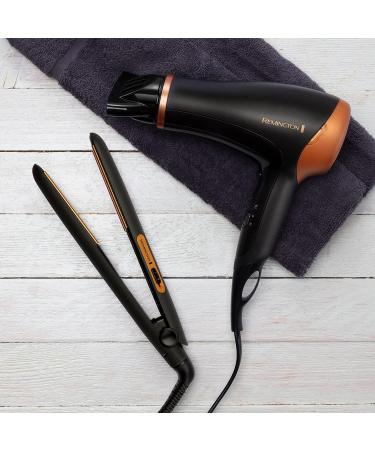 Remington Hair Care Gift Set: Ceramic Hair Straighteners & 2000W Ionic Hair Dryer - Black/Bronze - Buy Online on GoSupps.com