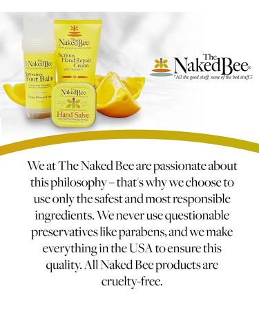 The Naked Bee 2oz Restoration Foot Balm - Orange Blossom Honey | Moisturizing Foot Care Solution - Buy Online on GoSupps.com