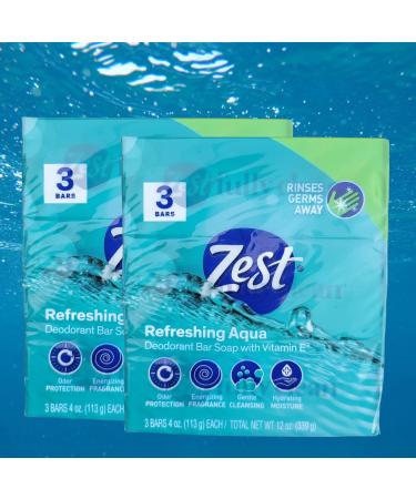 Zest Refreshing Aqua Bars - Pack of 2 (6 bars total) - Buy Online on GoSupps.com