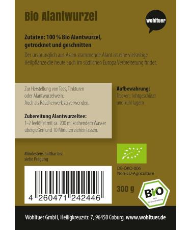  Wohltuer Wohltuer Alent Root organic cut 300g - Buy Online on GoSupps.com