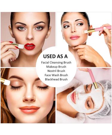 Pink 100 Pieces Lash Cleansing Brushes with Container - Eyelash Extension Cleanser Supplies - Buy Online on GoSupps.com