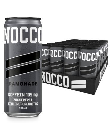 Nocco Energy Drink 24 Sack - Sugar -free vegan energy drink with caffeine vitamins and amino acids - Rambutan taste 24 x 330ml including deposit (Ramonade)