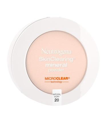 Neutrogena SkinClearing Mineral Acne-Concealing Powder - Shine-Free Makeup with Salicylic Acid | Natural Ivory 20 | International Shipping Available - Buy Online on GoSupps.com