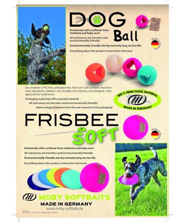 Lasama Moby Dog Ball - Non-Toxic Safe Neon Yellow Dog Toy for International Shipping - Buy Online on GoSupps.com