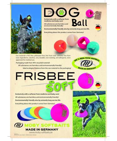 Lasama Moby Dog Ball - Non-Toxic Eco-Friendly Orange Dog Ball for Safe Playtime - Buy Online on GoSupps.com