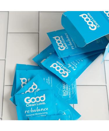 Good Clean Love Rebalance Wipes - pH-Balanced Feminine Hygiene Product for Vaginal Health - 24 Wipes x 2 Packs - Buy Online on GoSupps.com