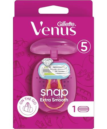 Venus Extra Smooth Snap Women's Razor + 1 Refill Blade Mini Handle - Buy Online on GoSupps.com