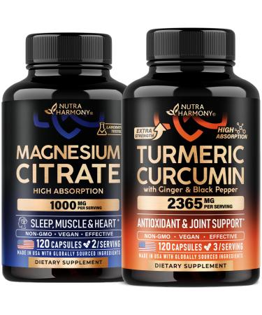 Magnesium Citrate & Turmeric Curcumin Capsules