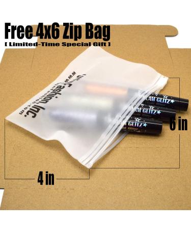 Italia-Deluxe 8pcs Glam Glitz Liquid Eyeliner Set - Silver Gold Glitter Colors 2308A + Free ZipBag - Buy Online on GoSupps.com
