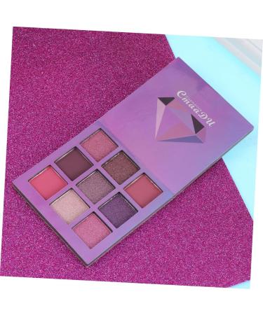 Angoily 9 Diamond Glitter Eye Colors Metallic Shadow Highlighter Bling Makeup Pearlescent 1 count (Pack of 1) Purple - Buy Online on GoSupps.com
