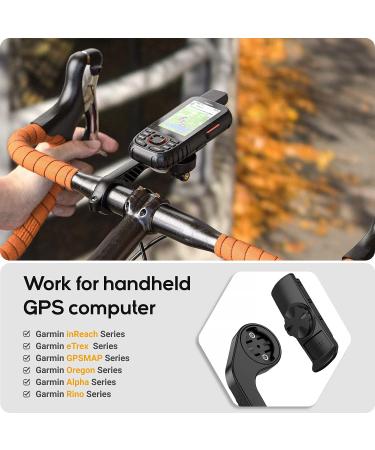 TUSITA Extended Front Bike Mount for Garmin Edge GPS | Compatible with Handheld Devices | 25.4mm & 31.8mm Handlebar - Buy Online on GoSupps.com