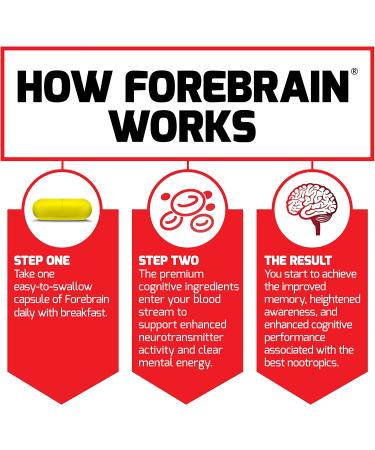 Force Factor Forebrain - 30 Capsules for Enhanced Focus & Mental Clarity - Buy Online on GoSupps.com