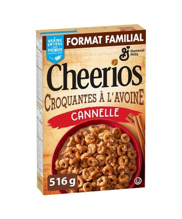 Cheerios Oat Crunch Cinnamon Cereal 516g/18.2 oz. - Imported from Canada - Buy Online on GoSupps.com