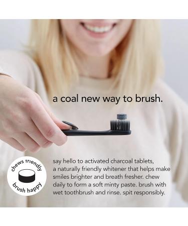 Hello Activated Charcoal Teeth Whitening Travel Toothpaste Tablets - Eco-Friendly Vegan Fluoride-Free SLS-Free Gluten-Free Fresh Mint & Coconut Oil TSA Compliant - 60 Tablets (Pack of 2 - Buy Online on GoSupps.com