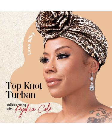 Red by Kiss Top Knot Turban X Keyshia Cole Head Wrap - Leopard Print Urban Hair Scarf - Buy Online on GoSupps.com