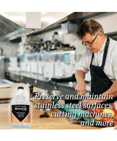 Mineral Oil for Cutting Boards | Ultrapure Food Grade Wood Care | Made in USA (1 Gallon - Buy Online on GoSupps.com