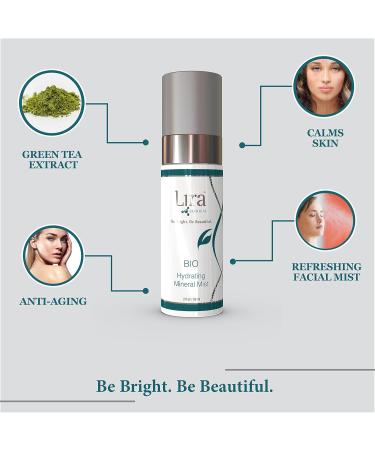 Lira Clinical Bio Hydrating Mineral Mist - Calming & Brightening Face Spray with Plant Stem Cells - 2 Oz - Hydrating Facial Mist for All Skin Types - International Shipping Available - Buy Online on GoSupps.com