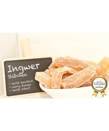 1001 fruit ginger sticks candied 250g dried fruit with vitamin C magnesium iron I candied ginger Thailand i Candied ginger i ginger sticks sharp to sweet 250 gr