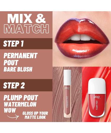 Permanent Pout Bare Blush - Long Lasting Liquid Lipstick | Kiss-proof, Water-proof, Matte Finish - Buy Online on GoSupps.com