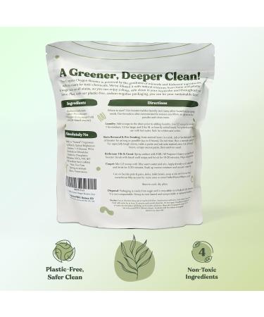 FEBU Enzyme Oxygen Laundry Booster 2lbs | Fragrance-Free Natural Stain Remover | Plant-Based Powder Detergent Booster | Safe for Clothes & Environment | Made in USA - Buy Online on GoSupps.com