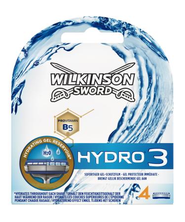 Wilkinson Sword Hydro 3 razor blades for men 4 blades razor 4 pieces