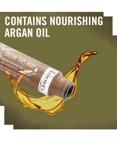  Rimmel Rimmel London Brow This Way Argan Oil Styling Gel Tames & Defines Eyebrows Blonde 5ml - Buy Online on GoSupps.com