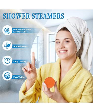 18-Pack Aromatherapy Shower Steamers with Essential Oils for Self-Care - Variety Shower Bombs for Relaxation - Perfect Mother's Day/Birthday Gifts - Buy Online on GoSupps.com