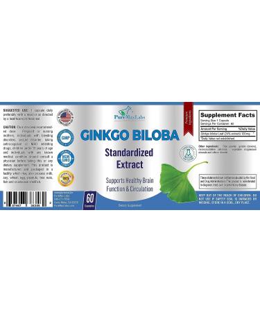 YUMMYVITE Ginkgo Biloba Capsules - Brain Function & Memory Support - 60 Capsules - Buy Online on GoSupps.com