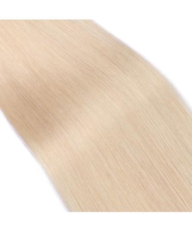 Micro Ring Hair Extensions #613 - Clear Light Blonde 60cm | 100% Remy Real Hair Easy to Use 25 Strands 0.5g Each - Buy Online on GoSupps.com