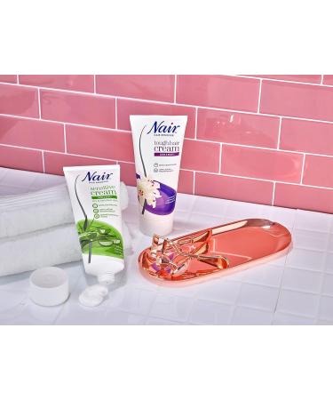 Nair Hair Removal Sensitive Cream with Camellia Oil & Ylang-Ylang - 200ml | For Dry & Sensitive Skin - Legs & Body - Buy Online on GoSupps.com