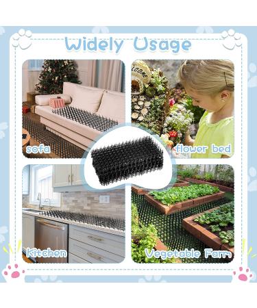 Treela 20-Piece Cat Scat Mat with Spikes - Indoor/Outdoor Cat Repellent Mats - 16x8 Inch Square - Pet Spike Pads for Furniture and Garden Fence - Buy Online on GoSupps.com