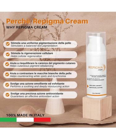 Repigma Cream - Natural Solution for Vitiligo White Spots & Skin Discoloration | 95% Natural Ingredients - Buy Online on GoSupps.com