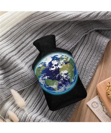 Earth Hot Water Bottle with Plush Cover - Perfect Bed Warmer for Adults & Children | 26.5x15.3cm | International Shipping Available - Buy Online on GoSupps.com