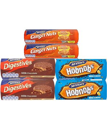 Her Flavour Biscuits Multipacks Assortment of McVitie's Milk Chocolate Digestives Biscuits Gift Set | Dark Chocolate Biscuits Digestives | Milk Chocolate Hobnobs 6 Piece Set 1556 g - Buy Online on GoSupps.com