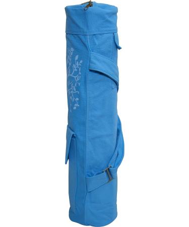 FIT SPIRIT Yoga Mat Gym Bag with 2 Cargo Pockets - Blue Tree Design - Buy Online on GoSupps.com
