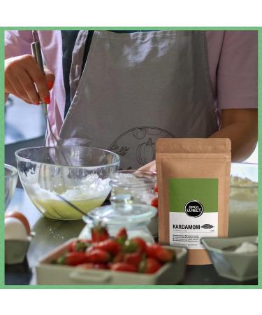 Spicy Welt Ground Cardamom (250g) - Premium Cardamom Powder for Cooking Pastry & Beverages | Intense and Exotic Aroma | 100% - Buy Online on GoSupps.com
