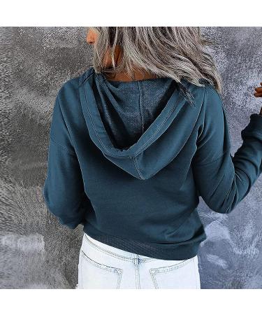 Womens Aztec Sweatshirt Hoodie with Drawstring Pocket - Navy, Large - Buy Online on GoSupps.com