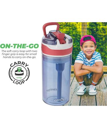 Contigo Snack Hero 2-in-1 Water Bottle Set with 4oz Snack Compartment - Red & Blue - Buy Online on GoSupps.com