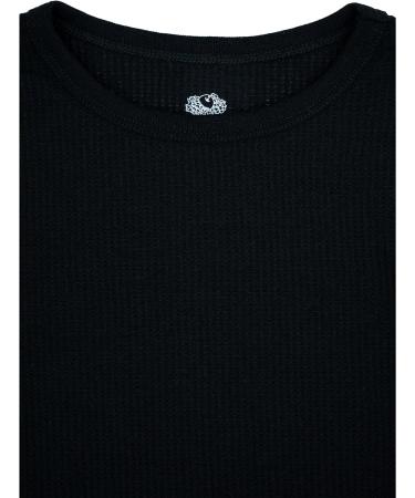 Fruit of the Loom Boys' 3 Pack Waffle Knit Thermal Tops - Size 6-7 Black - Buy Online on GoSupps.com