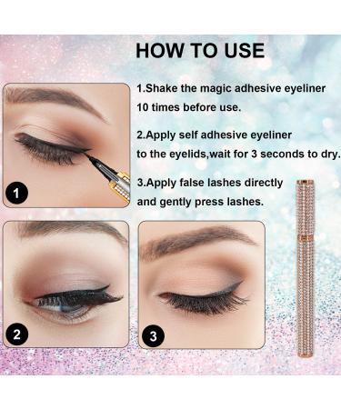 TokaBrize 2-in-1 Eyeliner & Adhesive - Rhinestone Black | Strong Hold for False Lashes | No Glue, No Magnet | 2021 Upgraded Formula - Buy Online on GoSupps.com